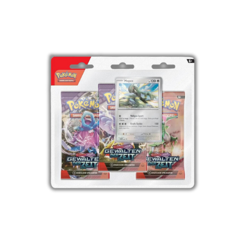 Pokemon | Karmesin & Purpur Gewalten der Zeit Mopex 3-Pack Blister - DE