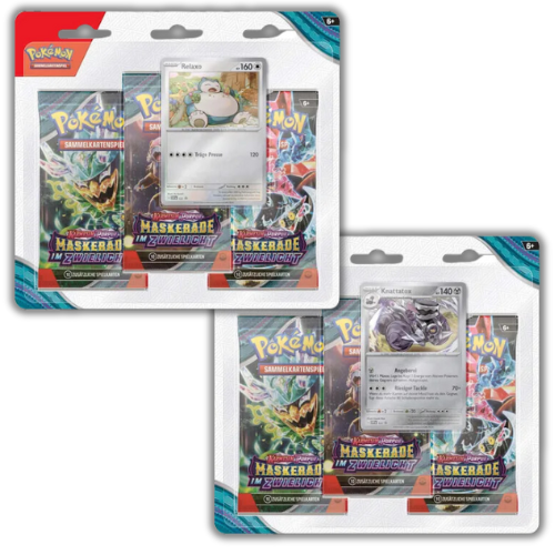 Pokemon | Karmesin & Purpur Maskerade im Zwielicht 3-Pack Blister - DE